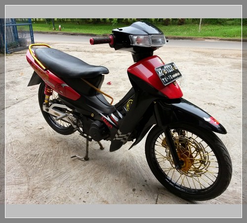 Gambar Modifikasi Shogun Kebo 110 Trail Road Race Ceper Terkeren 2020