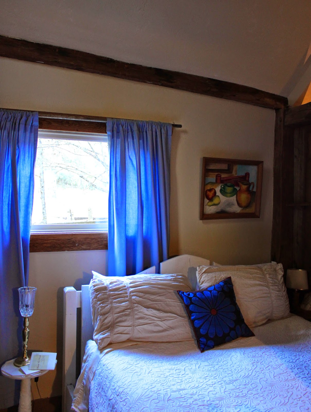 Stitching and Bacon Blue is a Happy Color Scrappy Quilt