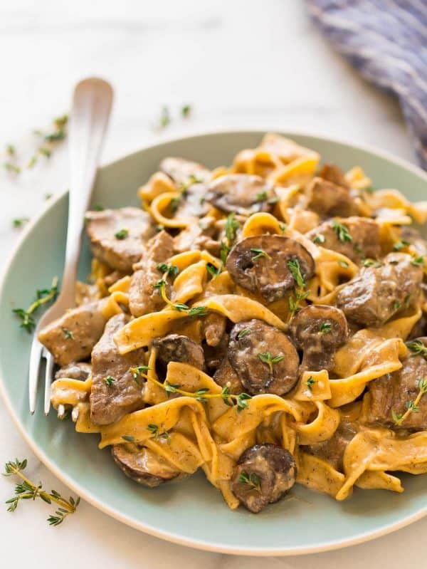 Slow Cooker Beef Stroganoff