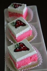 Strawberry slice cakes. rm40 36 pieces