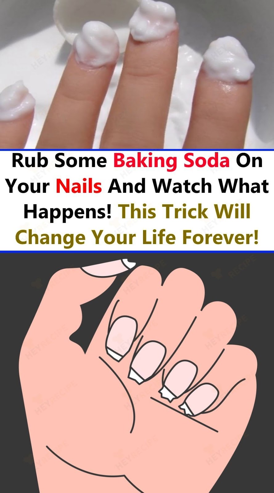 Rub Some Baking Soda On Your Nails And See What Happens This Trick