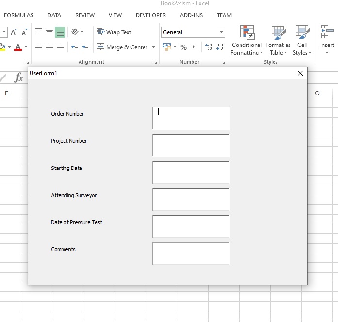 Appearance of VBA userform in the running mode