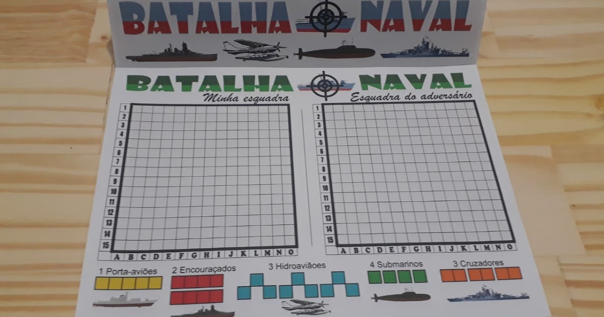 Professora Vilma Ribeiro Batalha naval no papel