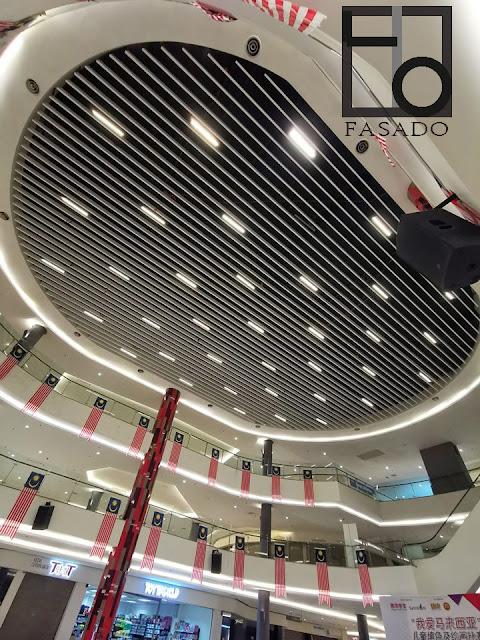 Aluminium Baffle Ceiling - Project Summit USJ Mall