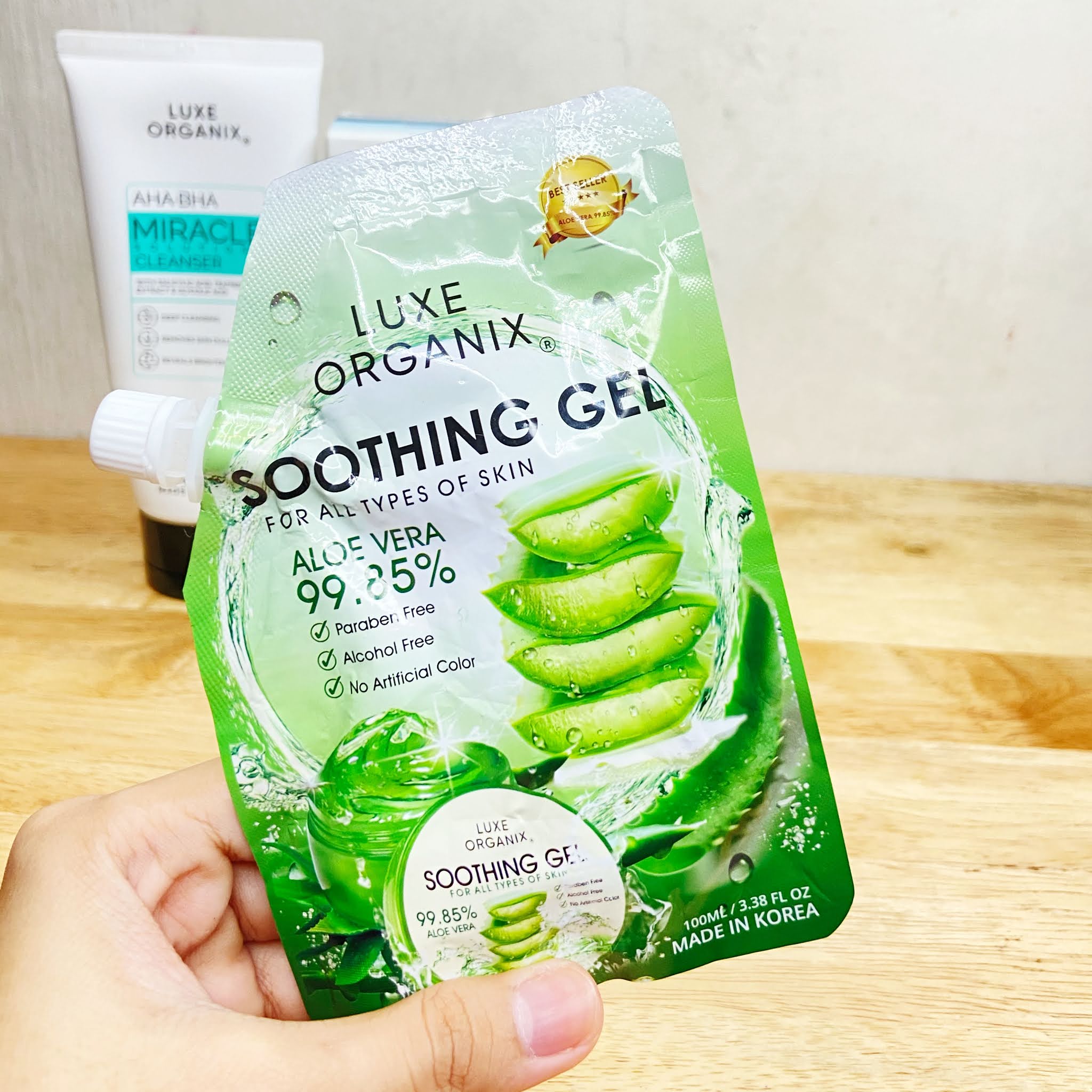 Luxe Organix Aloe Vera Soothing Gel Review IzzaGlinoFull