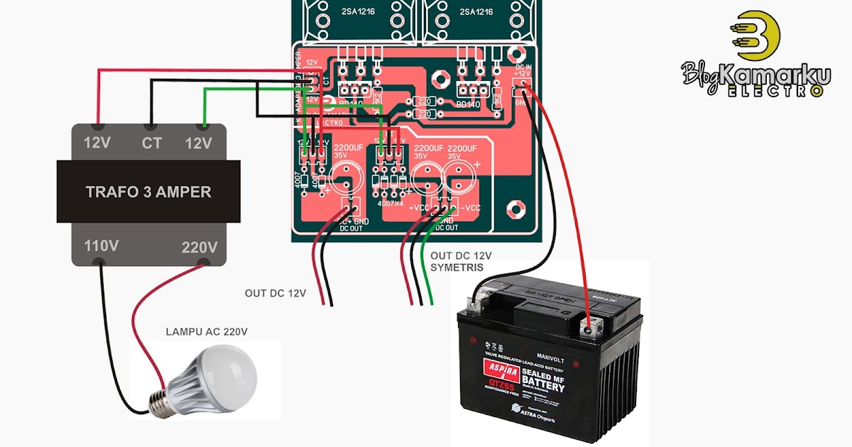 Membuat Rangkaian Inverter Dc to AC Multy Output BLOGKAMARKU