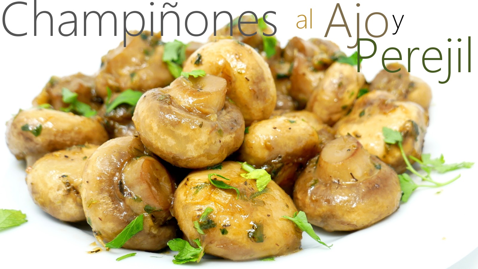 Champiñones al ajo y perejil