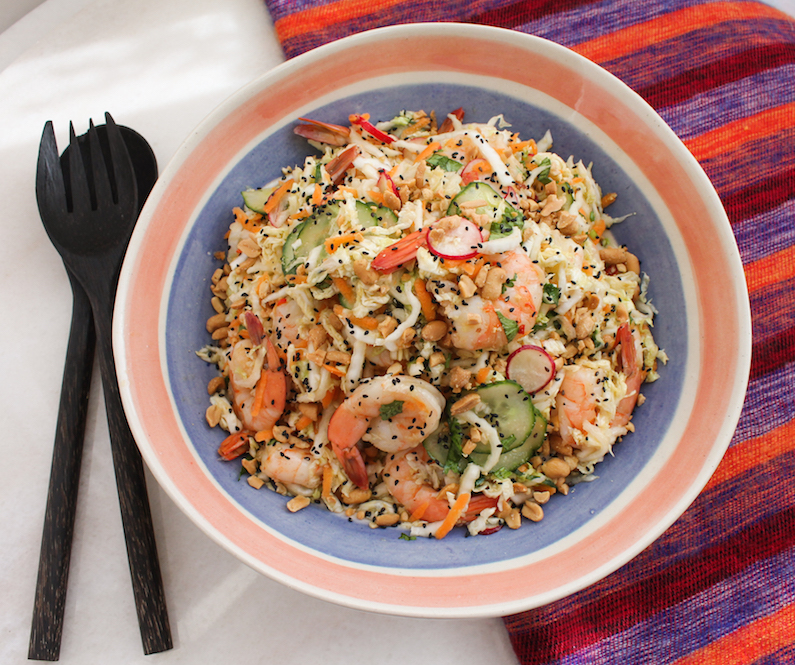 Food Lust People Love Thai Spiced Shrimp Cabbage Coleslaw