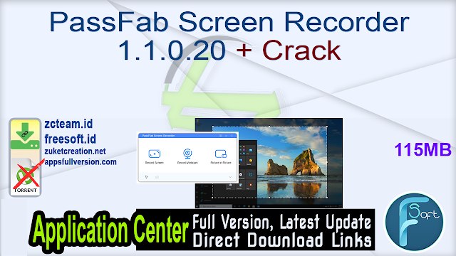 PassFab Screen Recorder 1.1.0.20 + Crack_ ZcTeam.id