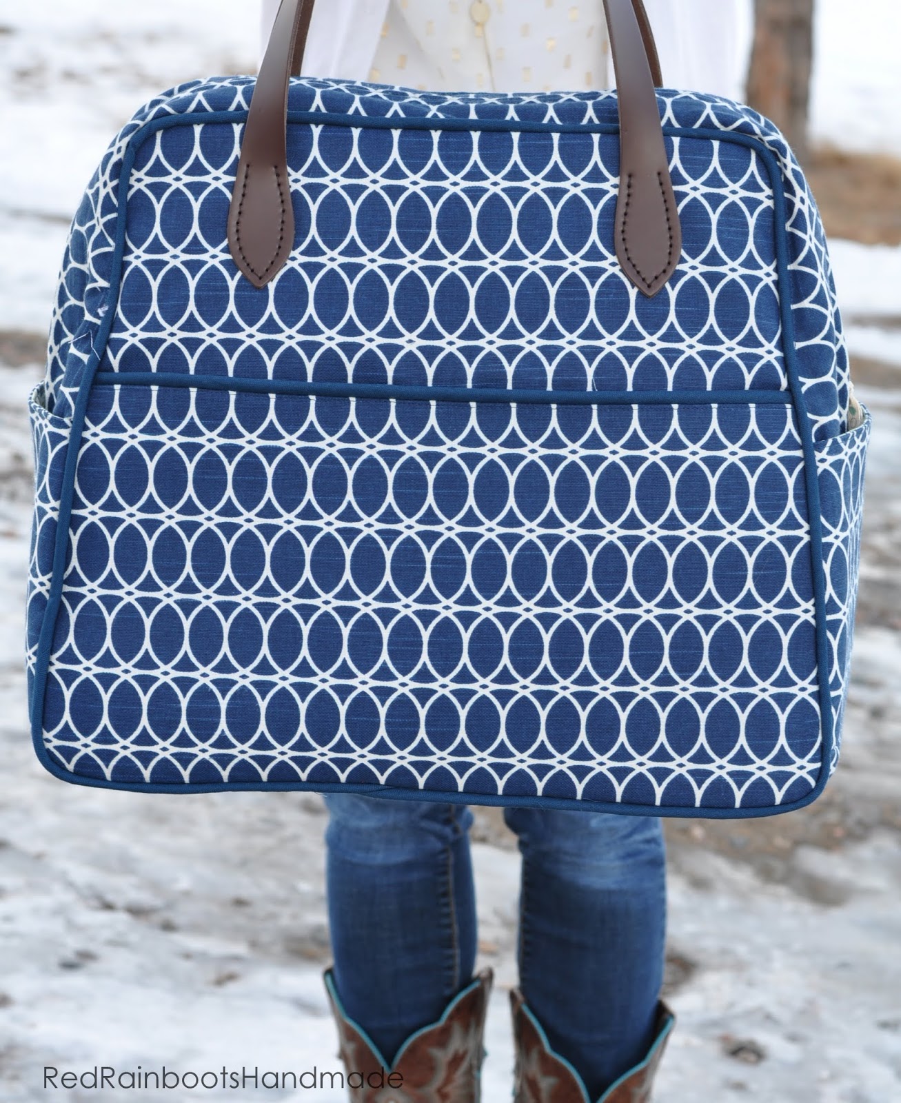 Red Rainboots Handmade Weekender Bag Making
