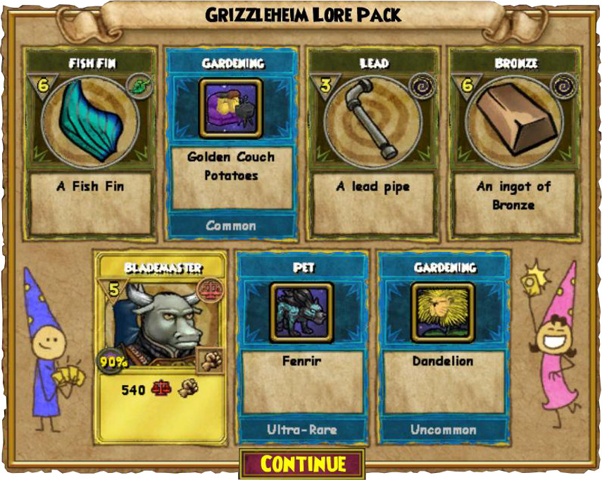 Wizard101 Grizzleheim Lore Pack