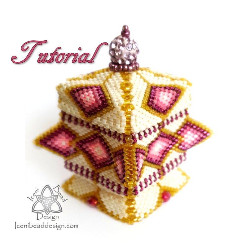 Amazing Beaded Vessel Tutorials by Iceni Bead Design / The Beading Gem