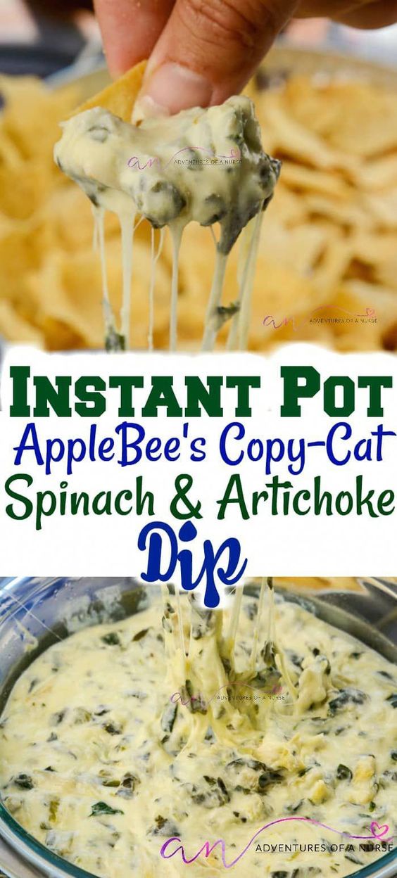 Instant Pot Artichoke and Spinach Dip Applebee's Copycat