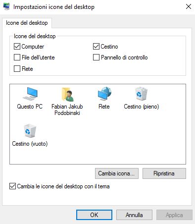 comparire icone desktop windows 10