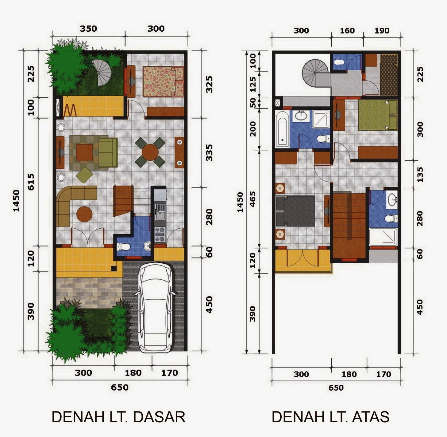 Denah Rumah  Sederhana Korea  Desain  Rumah  Minimalis  