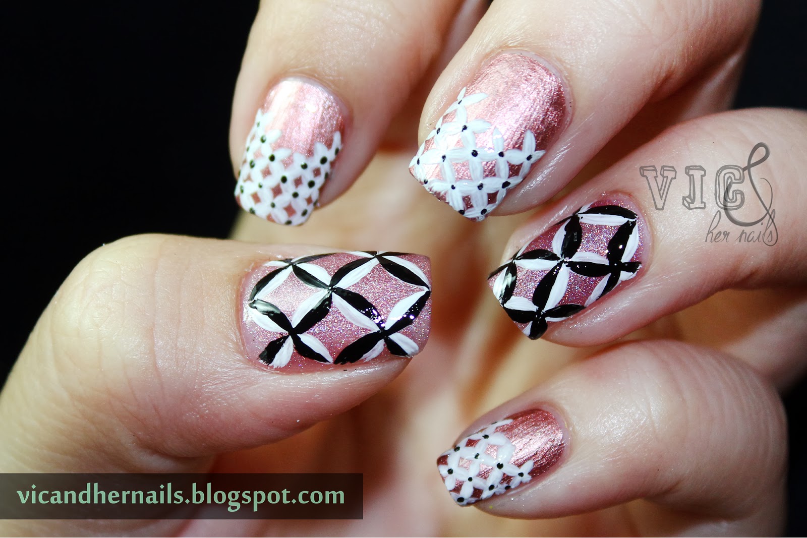 Vic and Her Nails Crumpet's Nail Tarts 33 DC Day 29 Favourite Pattern