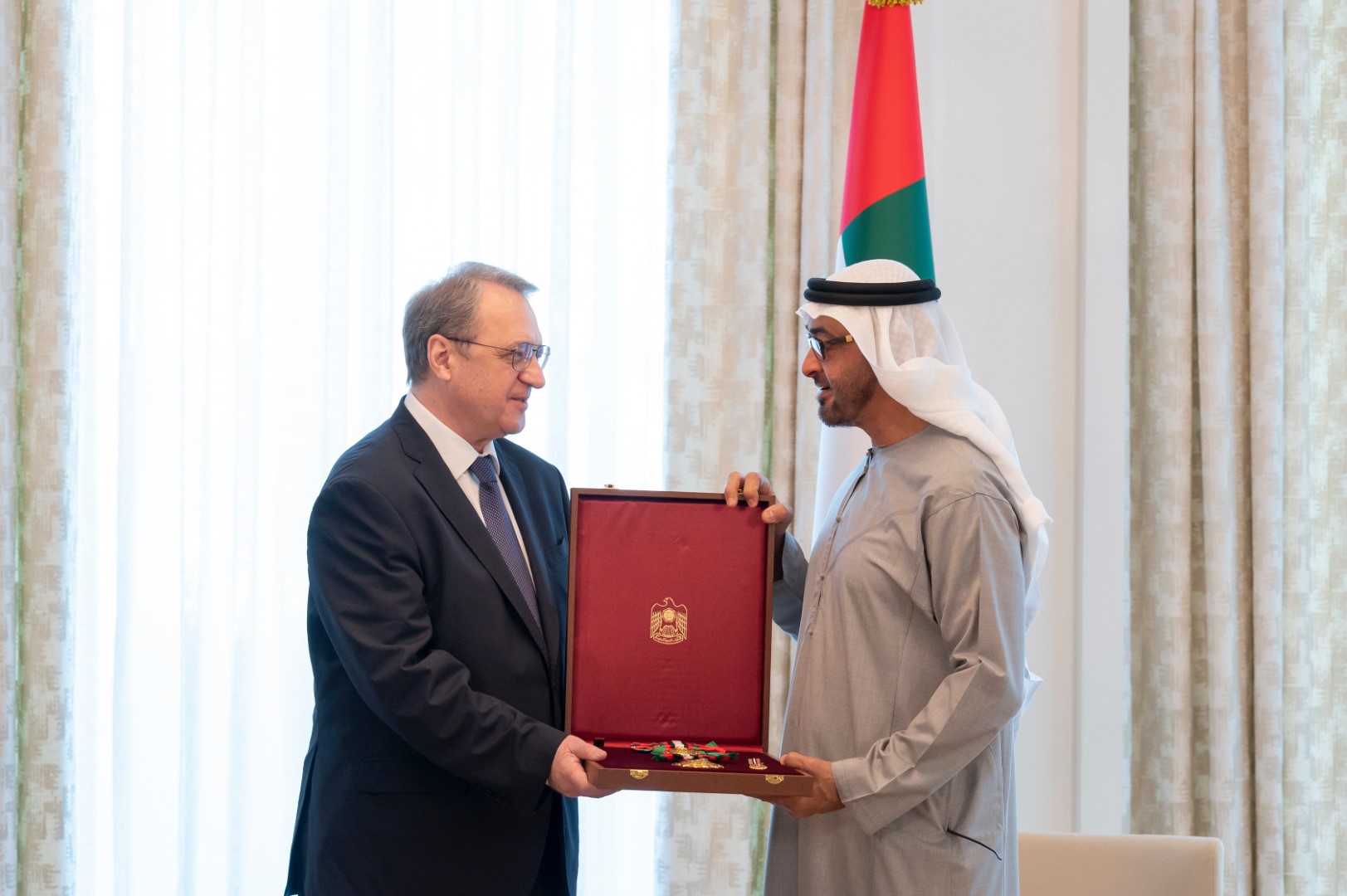 Mohamed bin Zayed receives Russian Foreign Minister