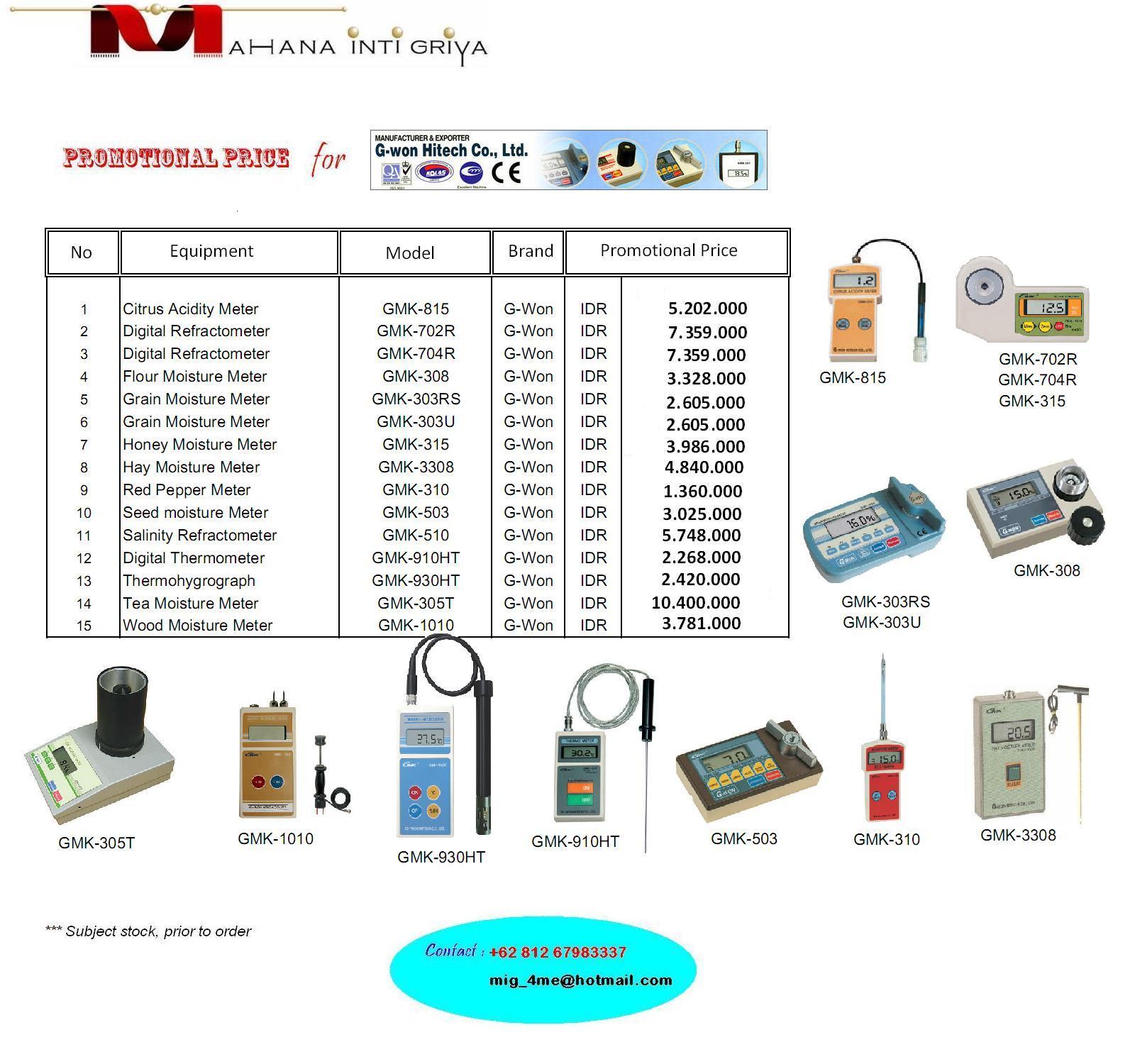 Laboratory Equipments in Brochure, Manual & Price List