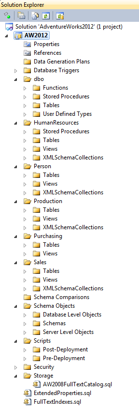 Wake BI Blog: SQL Server 2012 Database Projects