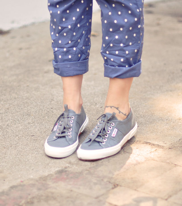 women's overalls, polka dot overalls