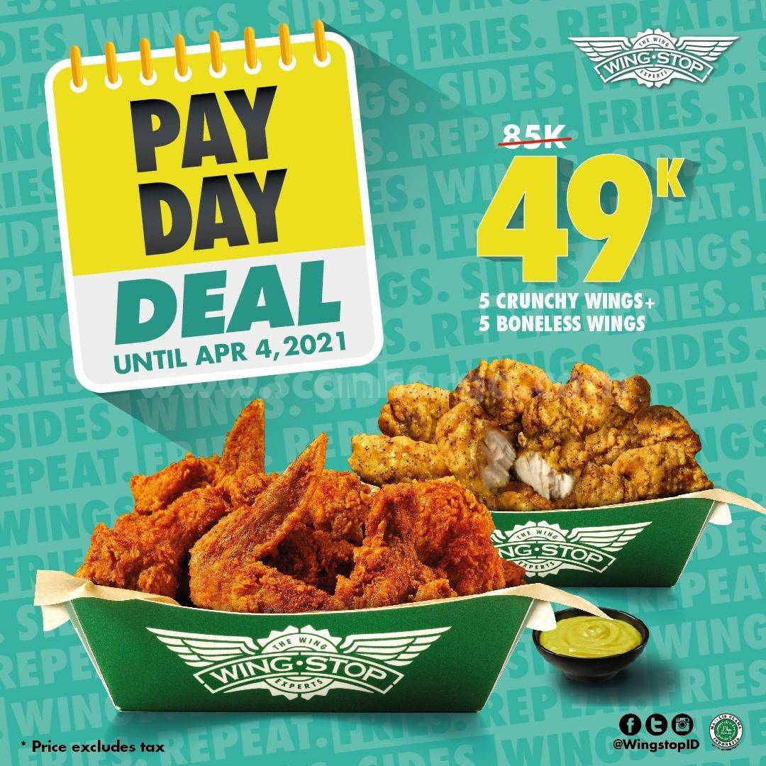 WINGSTOP Promo PAYDAY DEAL only 49K scanharga