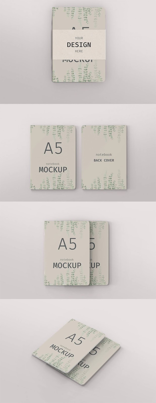 A5 Notebook Cover Mockup 2 A5 Notebook Cover Mockup Free