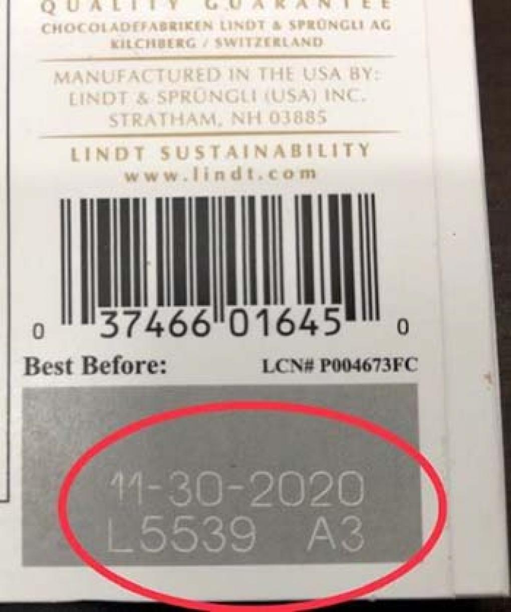 Chocolate Recalls for March 22, 2020