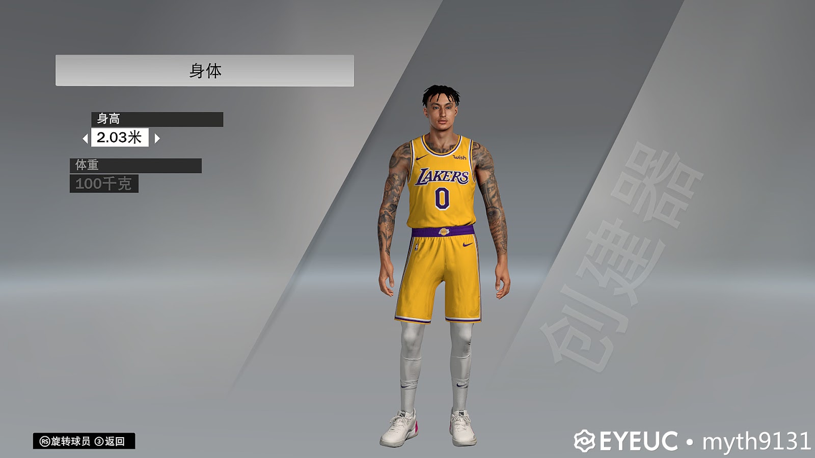 Kyle Kuzma Hair And Body Model By Myth25 For 2k20 Nba 2k Updates Roster Update Cyberface Etc