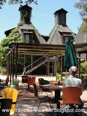 dining patio at Corks in Forestville, California