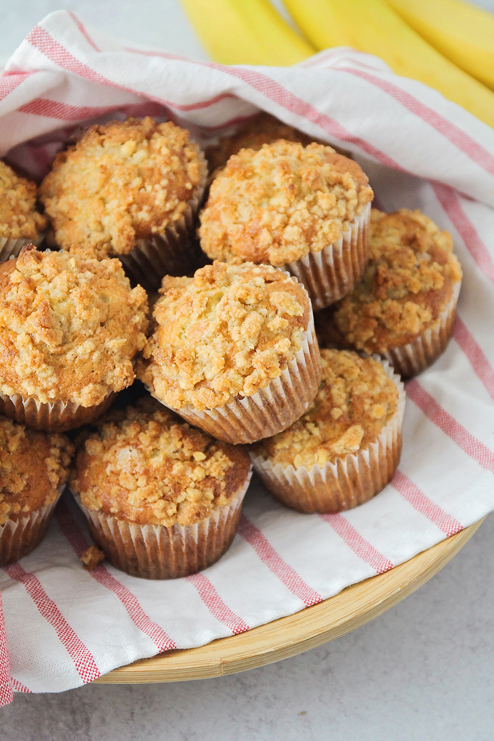 These buttery and tender banana streusel muffins are so delicious, and so easy to make!