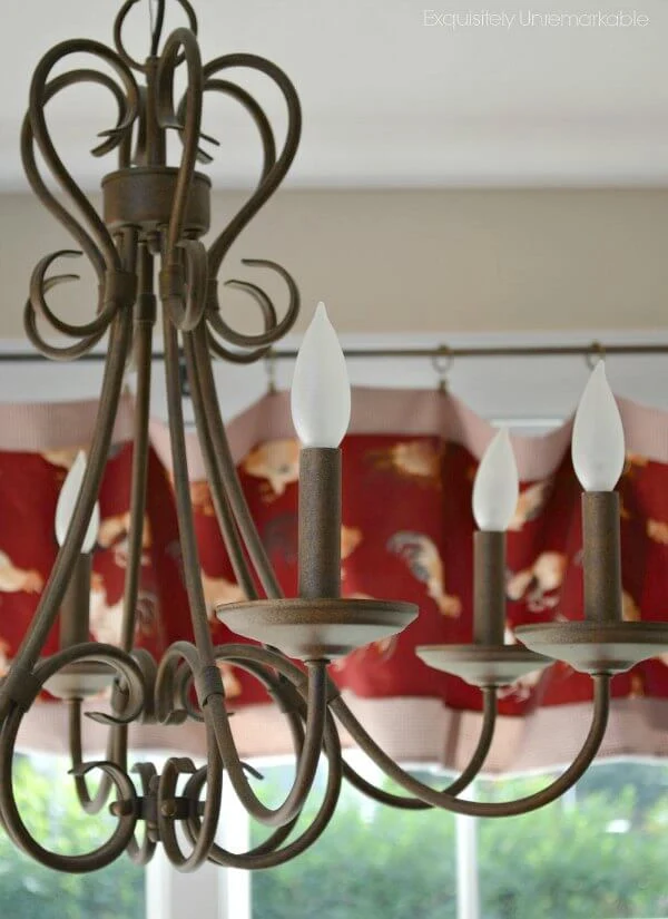 Kitchen Chandelier in antique brown