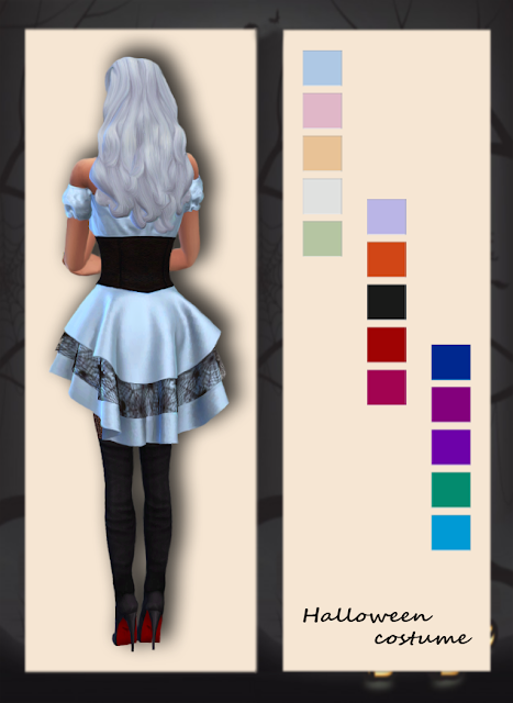 Custom Content For Sims 4 Halloween Costume