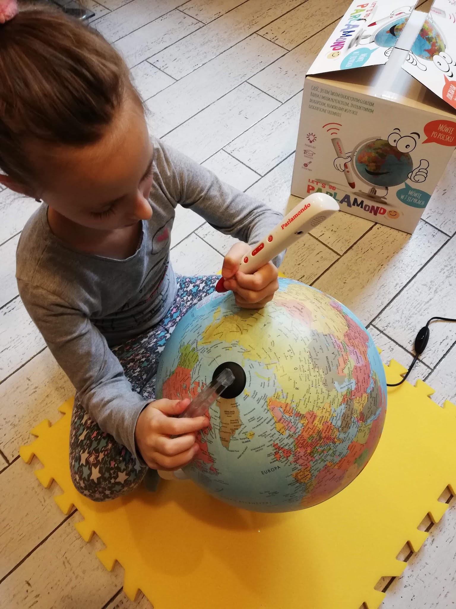 Interaktywny globus dla dzieci - Parlamondo - Atrakcyjne wakacje i czas wolny dzieckiem