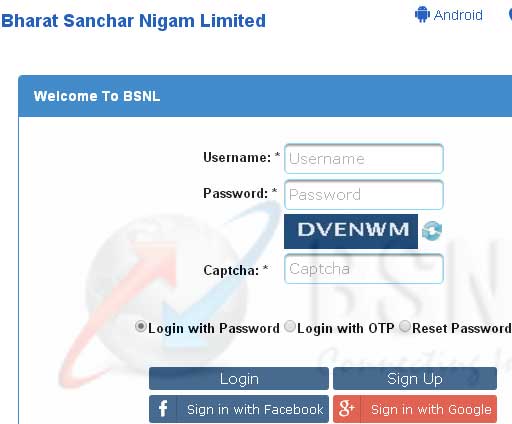 BSNL Landline Bill Payment Online