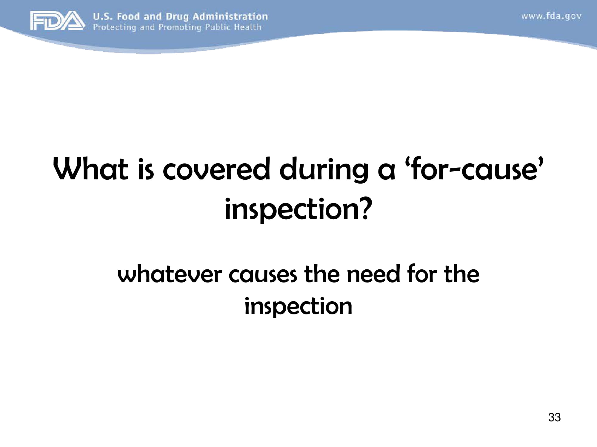 FDA Approaches to GMP Inspection Guidelines