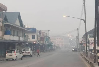 Jerebu semakin parah di Sarawak Jerebu semakin parah di Sarawak