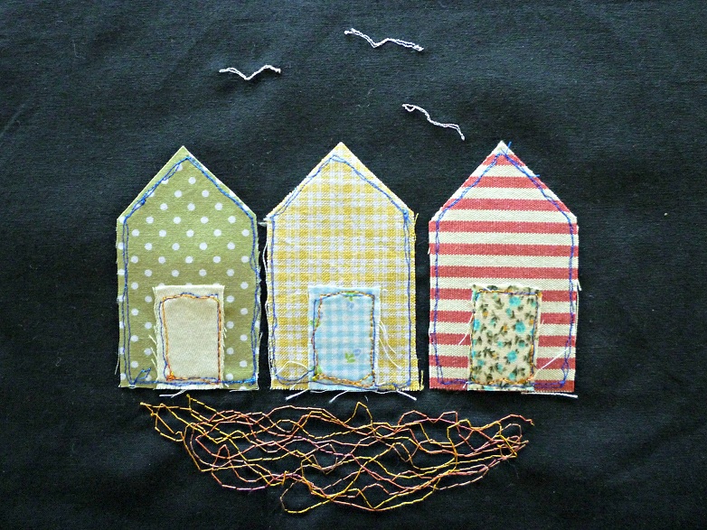 Laura in a tangle freehand machine tcnuh  knitting