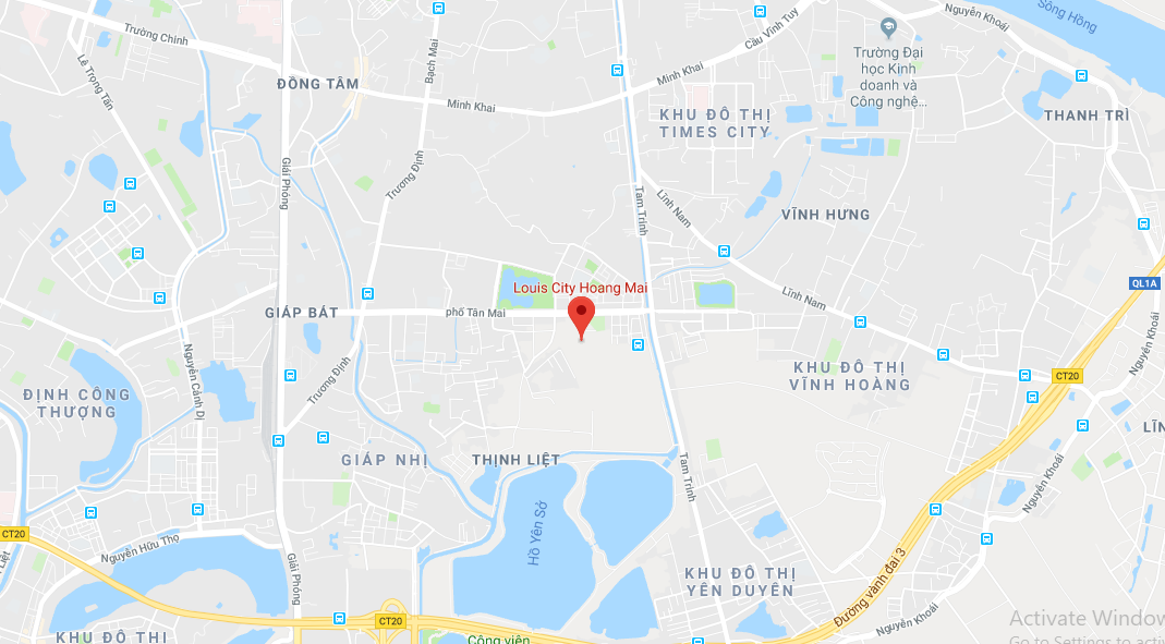 Vị trí dự án Louis City Hoàng Mai Vị trí dự án Louis City Hoàng Mai