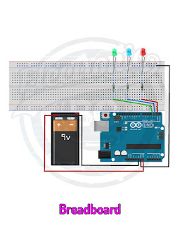 Run and off red, blue and green LED sequentially Arduino Project Run and off red, blue and green LED sequentially