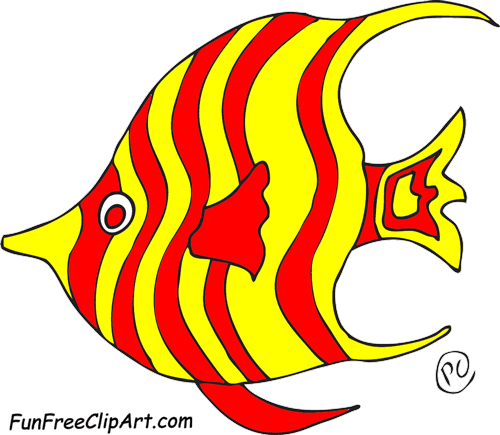 free colorful fish clipart - photo #5