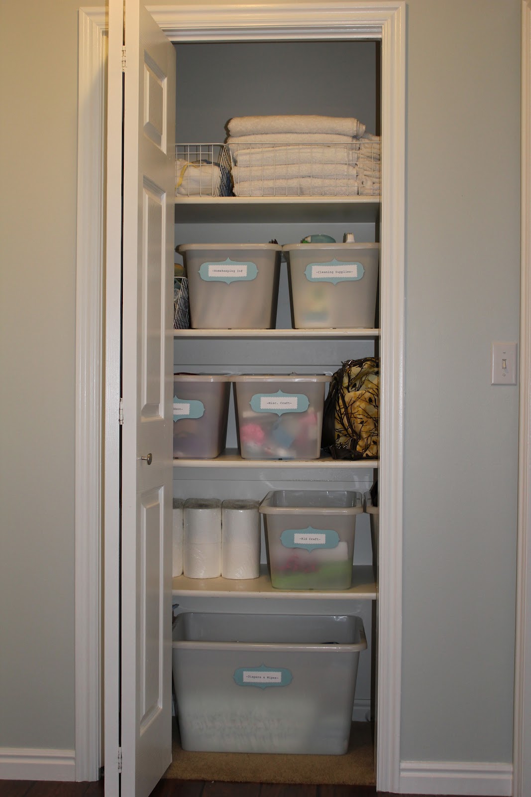 everywhere beautiful Hall Closet Makeover