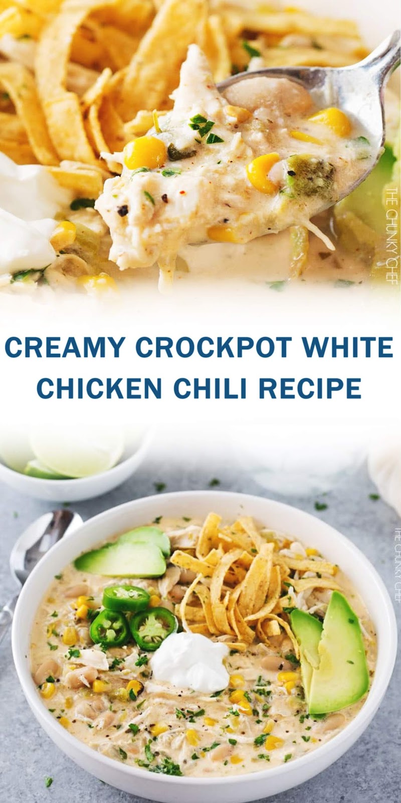 CREAMY CROCKPOT WHITE CHICKEN CHILI RECIPE