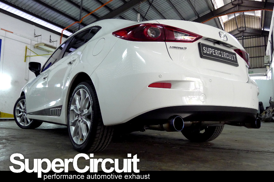 SUPERCIRCUIT Exhaust Pro Shop MAZDA 3 Axleback Exhaust 'RACE' Setup
