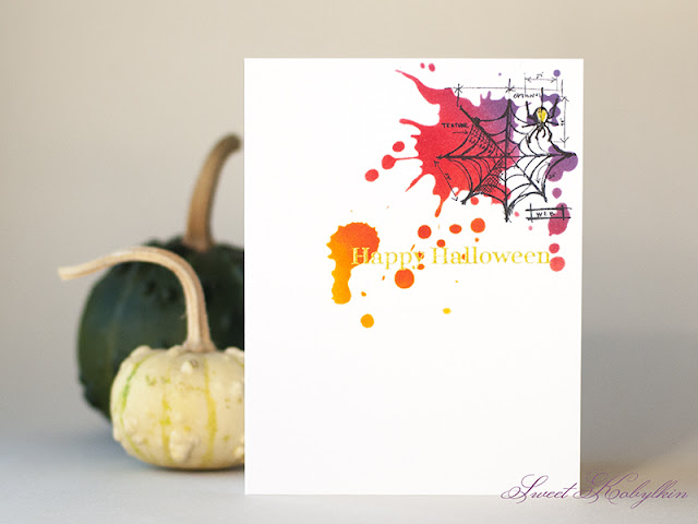 Halloween Card with Halloween from Tim Holtz by Sweet Kobylkin