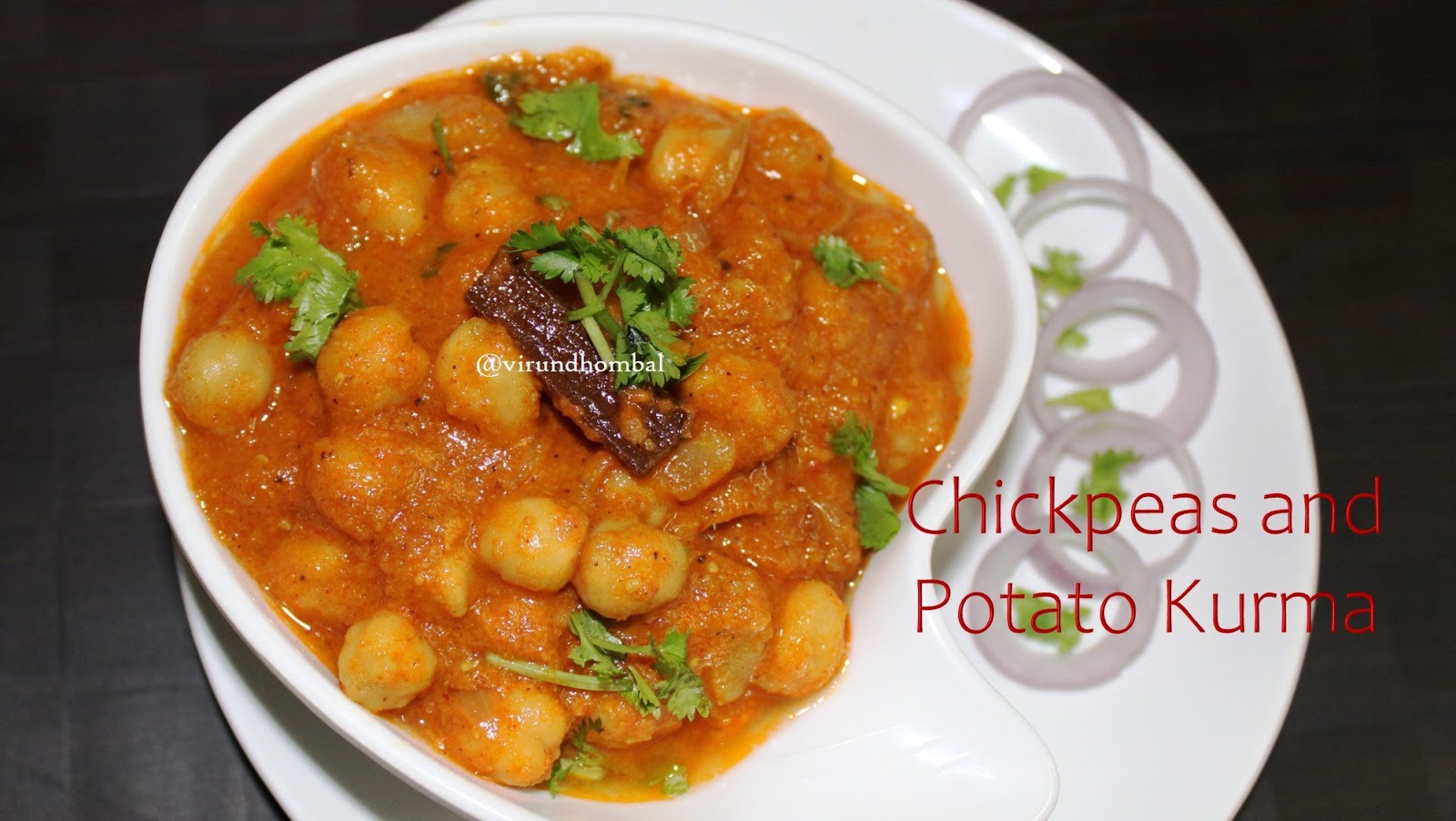 Chickpeas and Potato Kurma Channa and Potato Kurma Side dish for