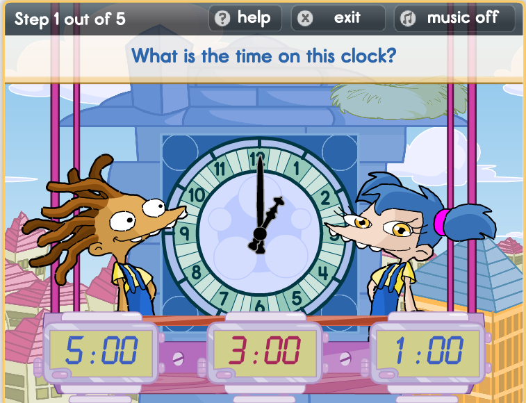 Primary School Interactive Time Games