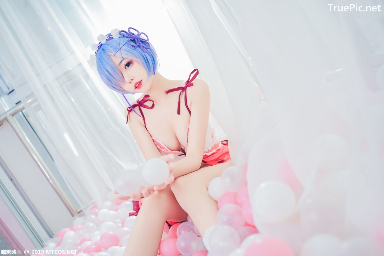 Image [MTCos] 喵糖映画 Vol.018 – Chinese Cute Model – Beautiful Rem Cosplay - TruePic.net - Picture-11