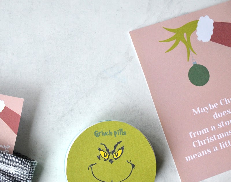 Printable Christmas Tags Grinch Pills Printable Stocking Stuffer