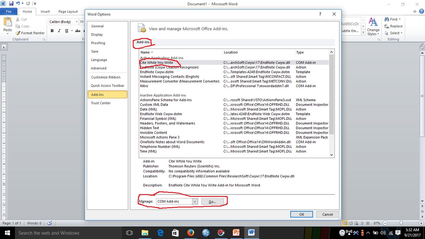 endnote software download for office 2010 endnote software download for office 2010