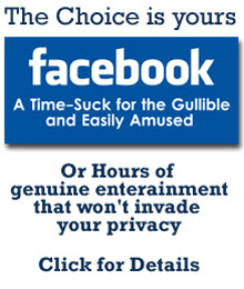 Facebook, a time-suck for the gullibel and easily amused